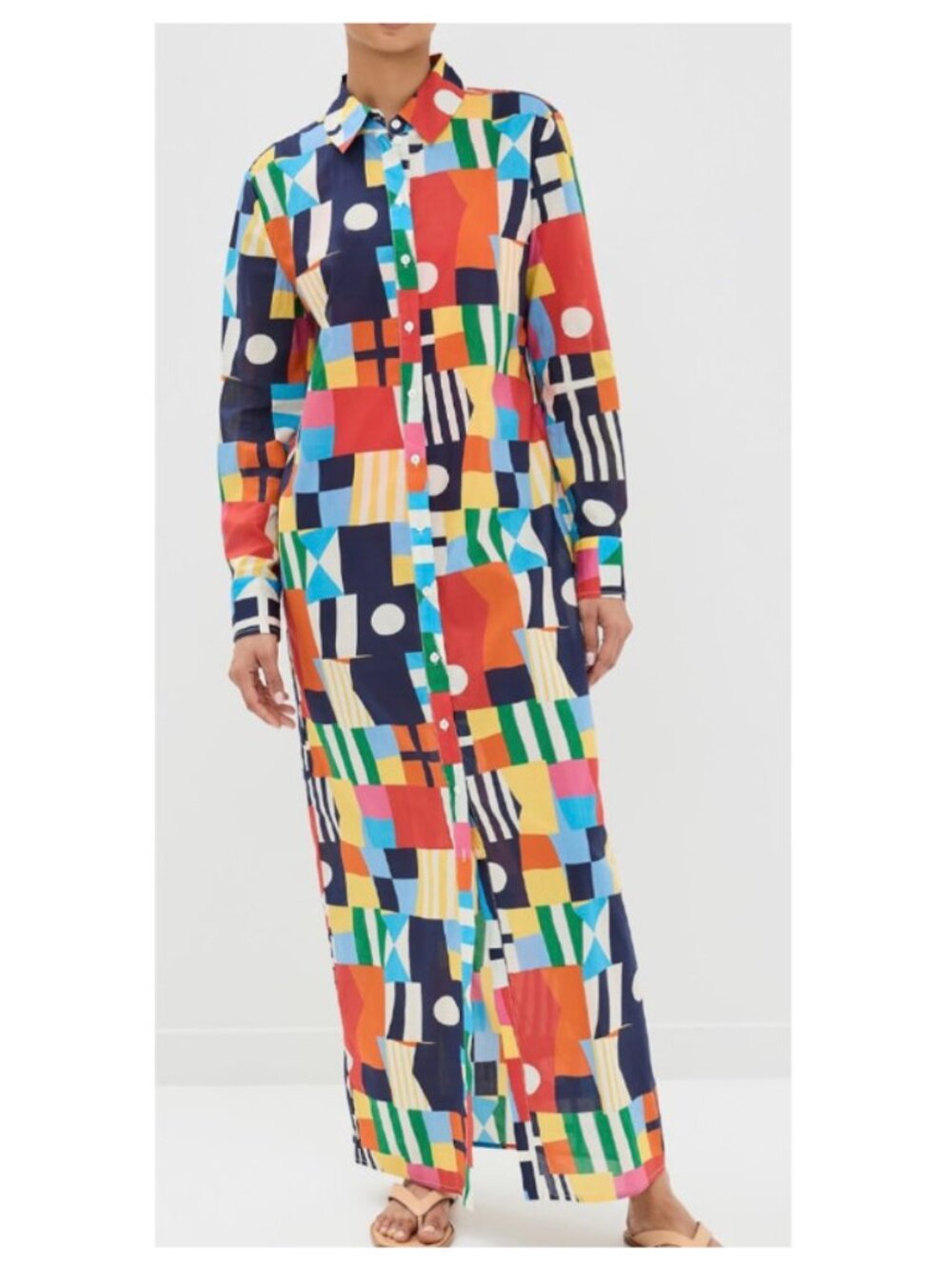 STAUD Maxi Shirt Dress / Vita Dress - Size S - Pre-Owned - Very Good Condition - Picture 2 of 15